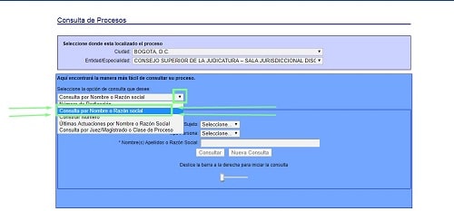 pasos para la consulta