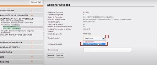 cancelación curso virtual sena